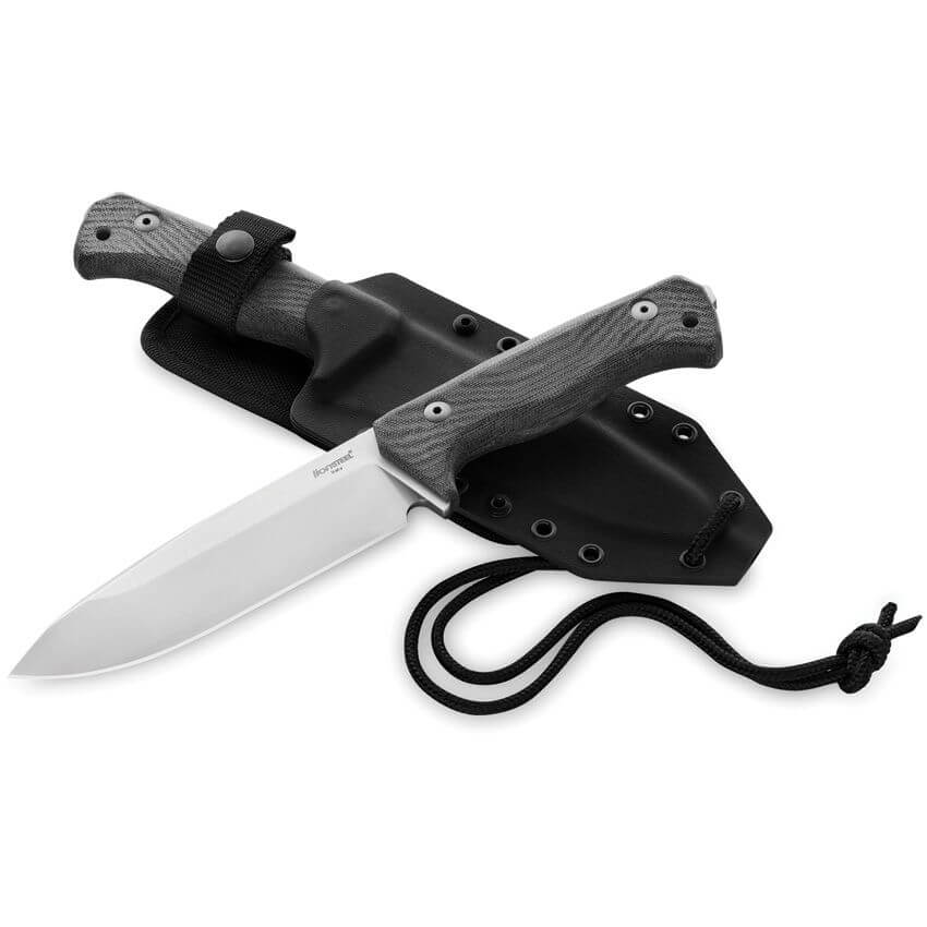 LionSteel T6 micarta fixed-blade knife, view 2