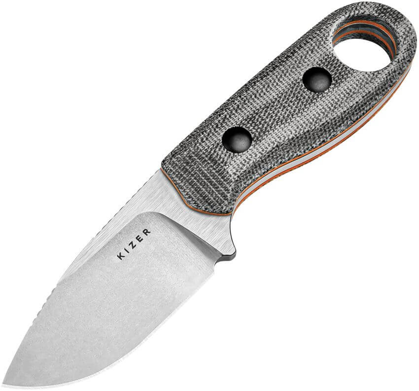 Messer mit feststehender Klinge Kizer Beaver micarta