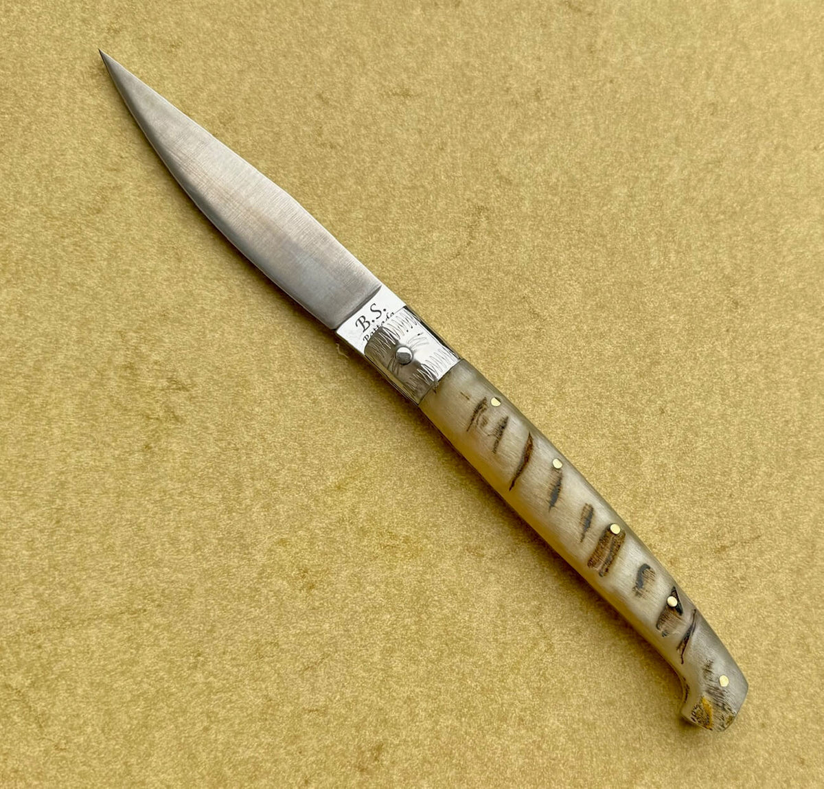 Sardinian knife Stefano Bellu Pattada sheep horn 2, view 2