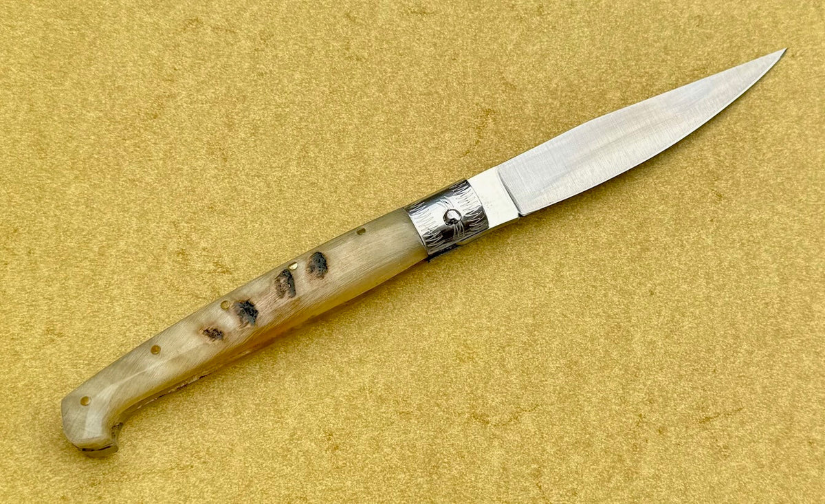 Sardisches Messer Stefano Bellu Pattada Schafshorn, Ansicht 2