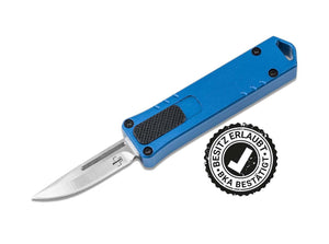 Böker Plus Micro USB OTF automatic knife, blue