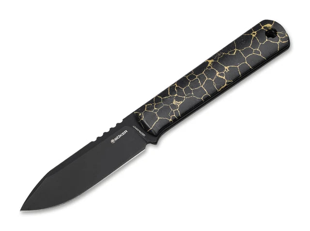 Böker BFF Packlite Truestone black fixed-blade knife