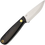 Brisa Necker 70 black Micarta scandi neck knife
