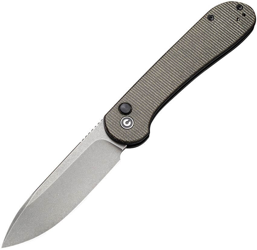Taschenmesser Civivi Elementum Button Lock grün