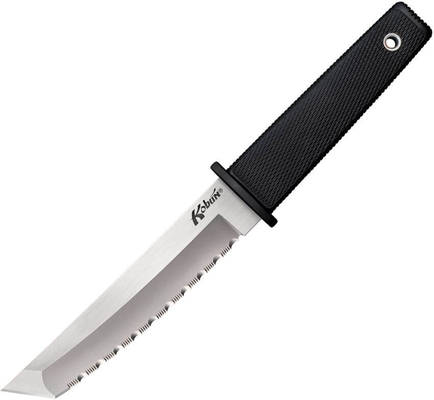 Messer mit feststehender Klinge Cold Steel Kobun Tanto mit Wellenschliff