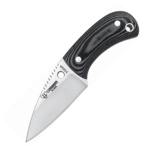 Cudeman Yoda black micarta neck knife