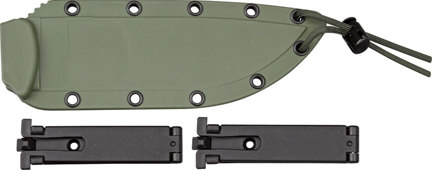 Survivalmesser ESEE 6 schwarze Klinge olivfarbenes Etui, Ansicht 2