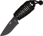 ESEE Izula black paracord mini survival knife