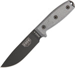 ESEE 4 survival knife, black blade, sand Molle sheath
