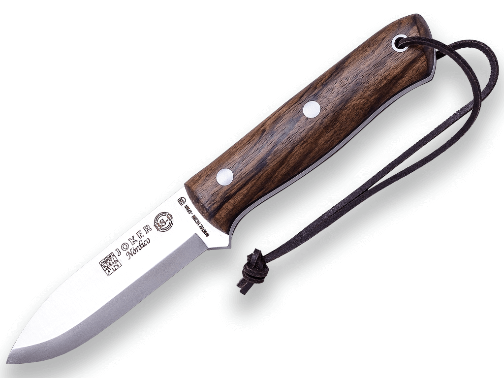 Joker 115N walnut hunting knife with firesteel