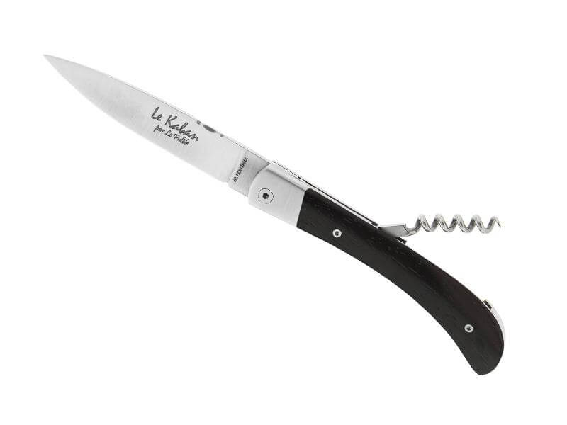 Regionales Messer Le Kaban Ebenholz mit Korkenzieher