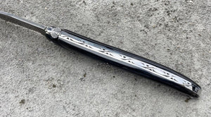 Laguiole en Aubrac knife 14 cm blackened blade, view 3