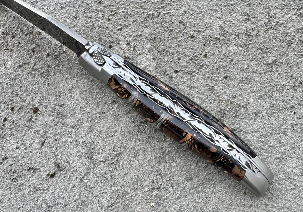 Laguiole en Aubrac Damast Mammutbackenzahn, Ansicht 4