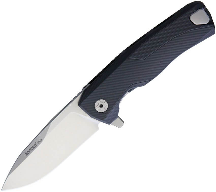 Pocket knife Lion Steel ROK black aluminium