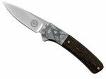 Couteau d'artisan Lourens Prinsloo damas mosaïque