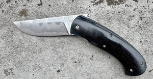 Handwerkermesser Bruno Mace Kortyô Ebenholz Damast, Ansicht 2