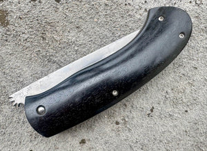 Handwerkermesser Bruno Mace Kortyô Ebenholz Damast, Ansicht 3