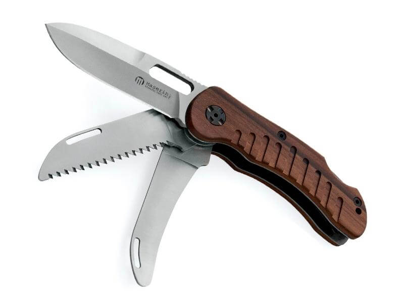 Couteau de chasse Maserin Jäger 3 pièces olivier