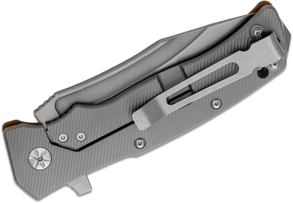 Folding knife Maserin Reactor Framelock Brown, view 2