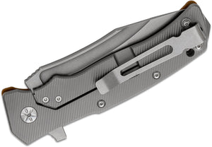Folding knife Maserin Reactor Framelock Brown, view 2