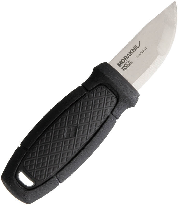 Kleines feststehendes Messer Morakniv Eldris schwarz, Set
