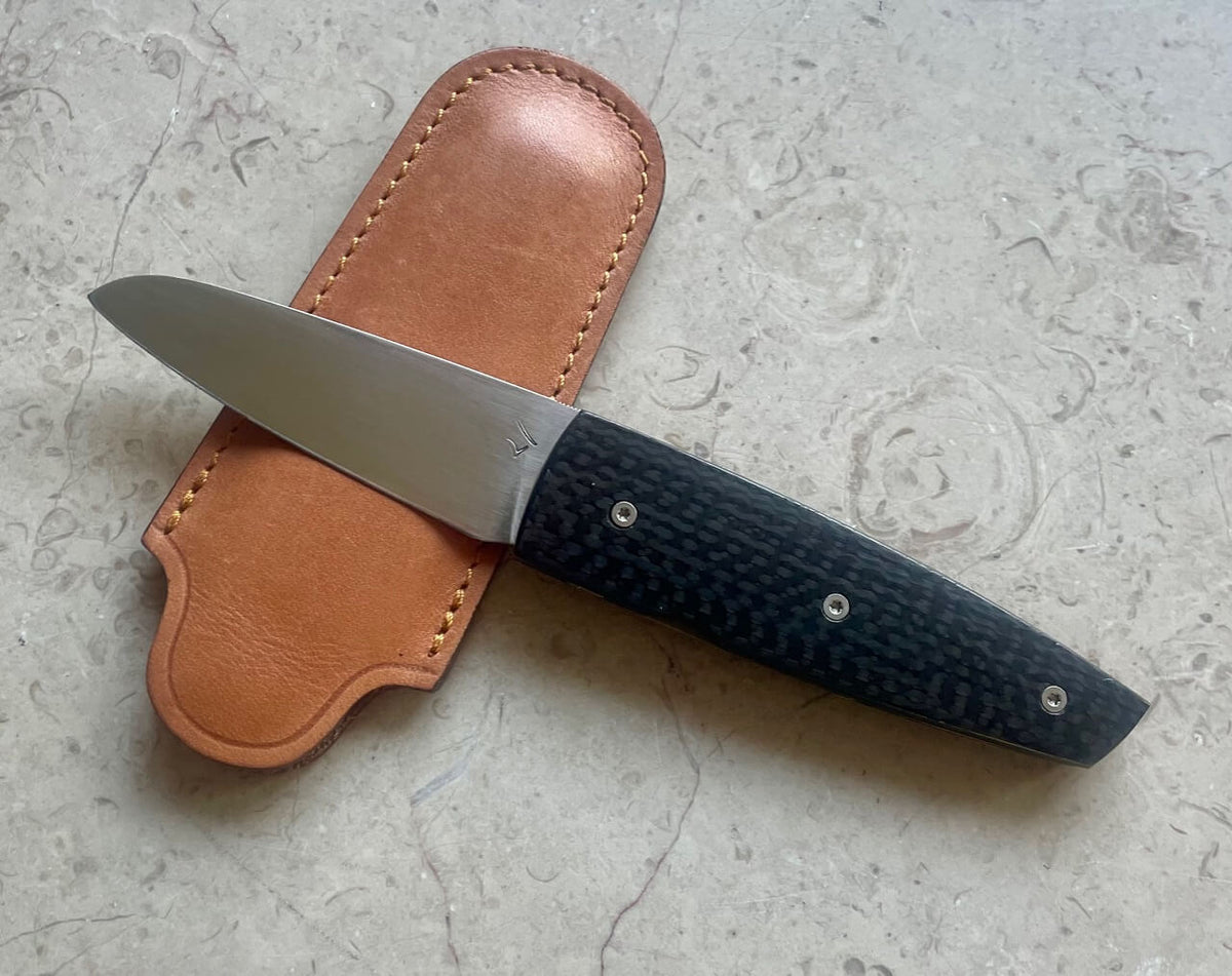 Handwerkermesser Guy Poggetti Liner Carbon