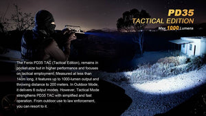 Lampe de poche LED Fenix PD35 Tactical, vue 11