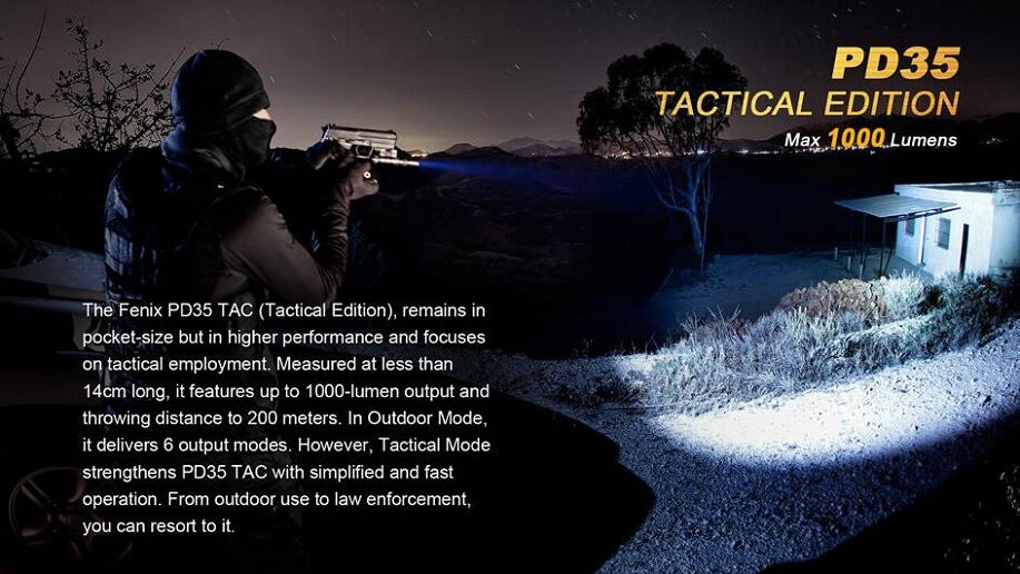 Lampe de poche LED Fenix PD35 Tactical, vue 11