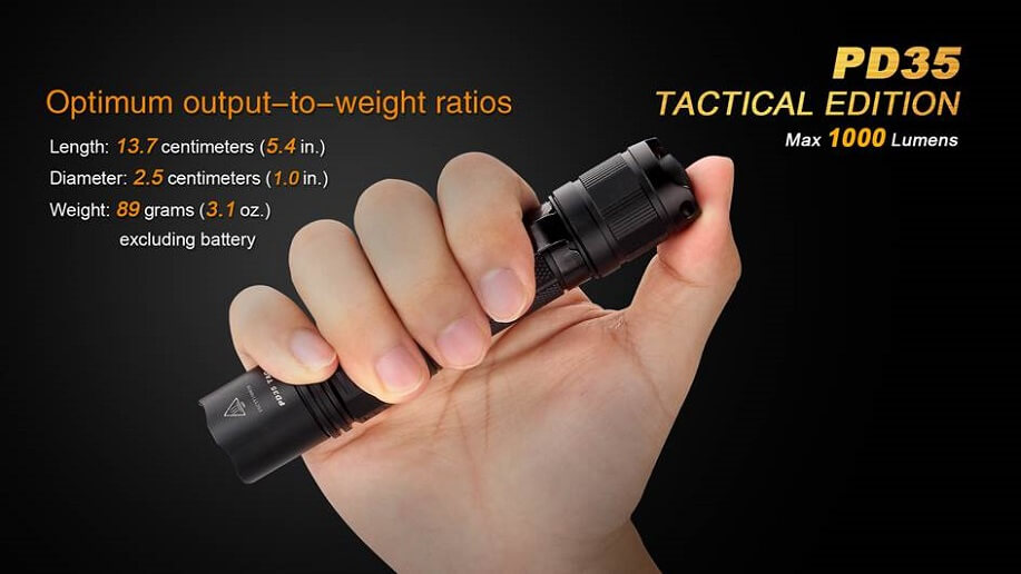 LED-Taschenlampe Fenix PD35 Tactical, Ansicht 6