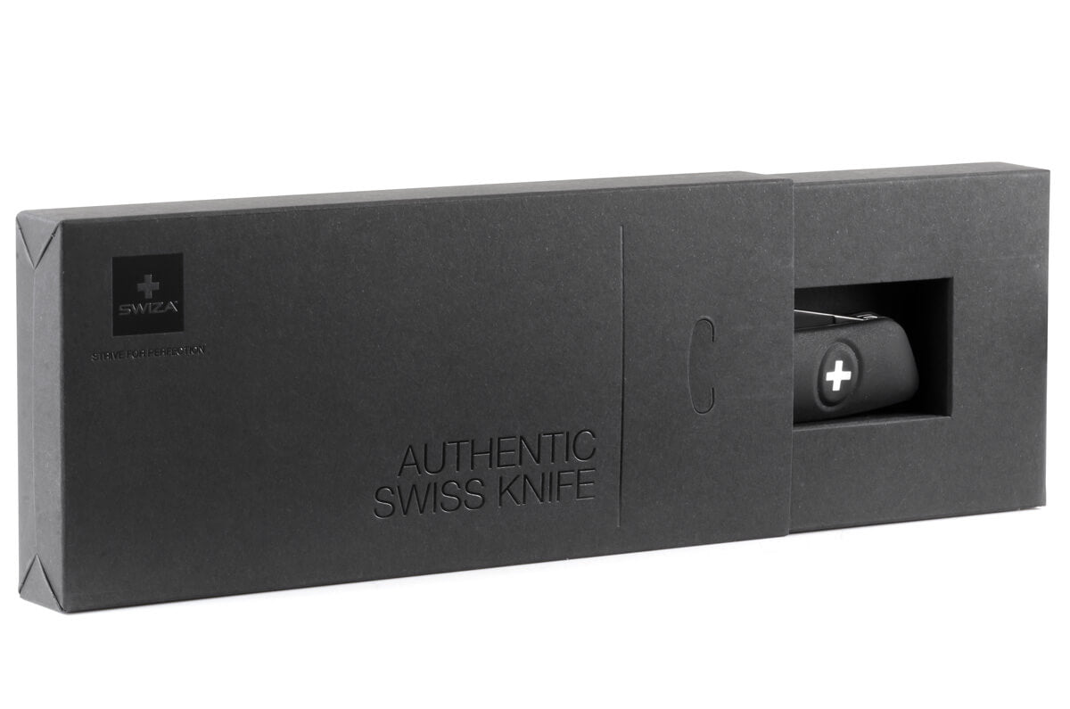 Black Swiss pocket knife Swiza D01 All Black, view 2