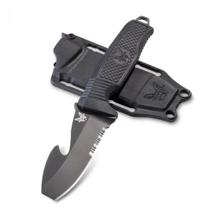 Couteau à lame fixe Benchmade H2O Fixed 112SBK, vue 2