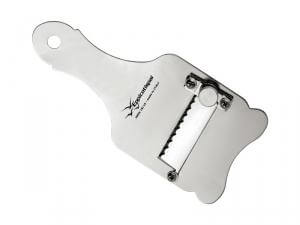 Chocolate grater with toothed blade