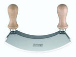Triangle 23 cm double-blade mezzaluna