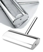 Krümelroller aus versilbertem Metall