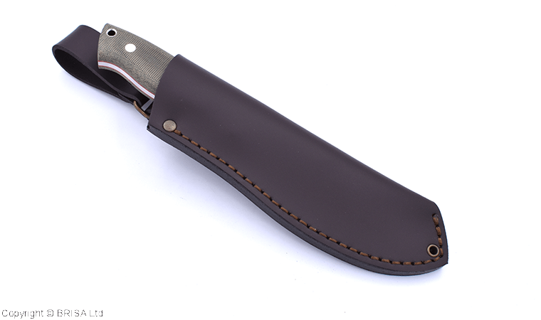 Couteau bushcraft Brisa Nessmuk 125 micarta, vue 2