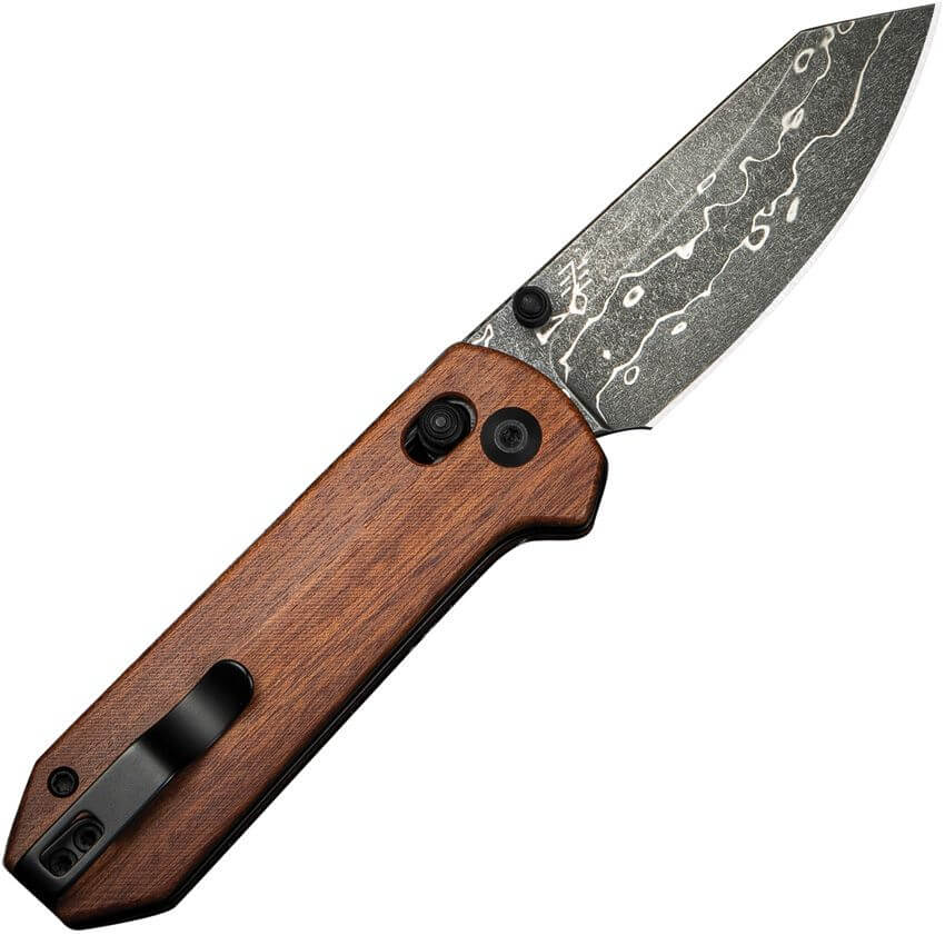 Couteau de poche Civivi Yonder Crossbar bois damas, vue 2