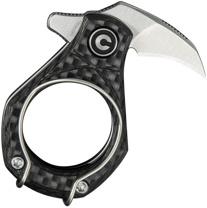 Mini couteau Civivi Pyrus Utility Slip Joint carbone, vue 2
