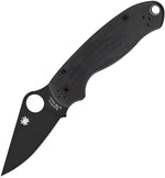 Pocket knife Spyderco Para 3 G10 black blade