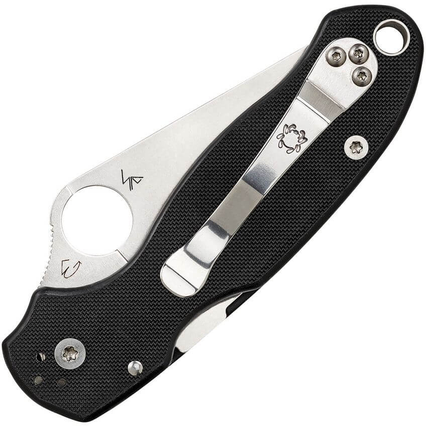 Couteau de poche Spyderco Para 3 G10 noir, vue 2