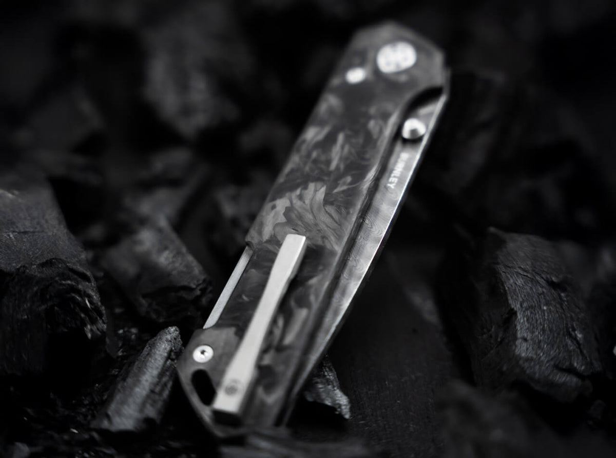 Böker Annual Knife 2026 Damascus pocket knife, view 3