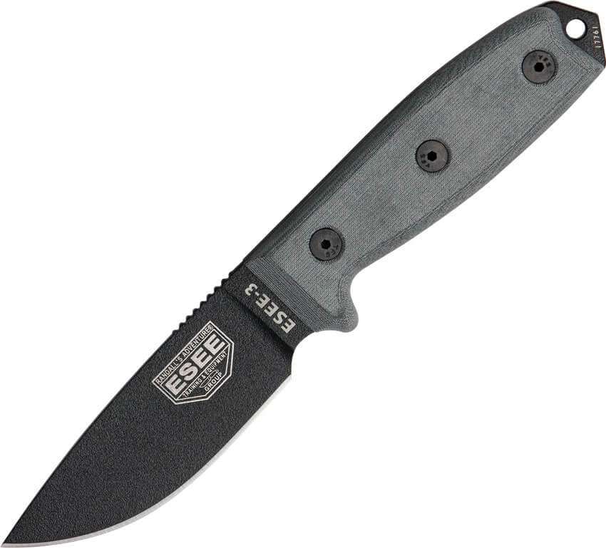 Couteau outdoor ESEE 3 étui noir Molle