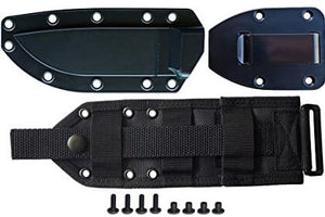 Survival-Messer ESEE 4 mit 1095-Klinge und schwarzem MOLLE-Etui, Ansicht 2