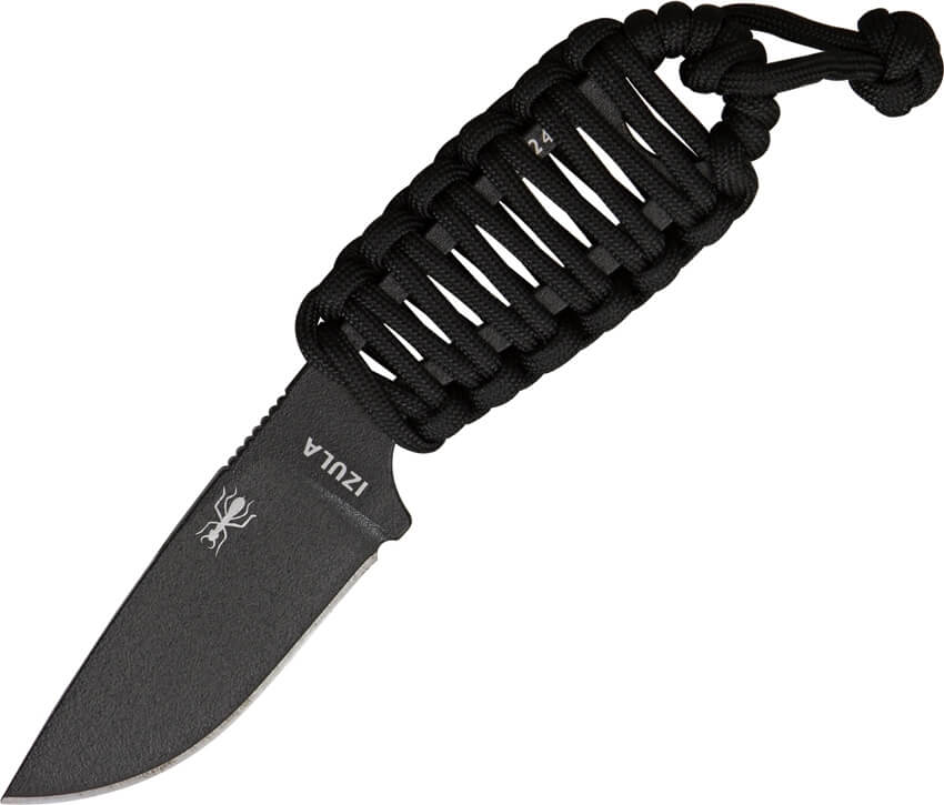 ESEE Izula black paracord mini survival knife