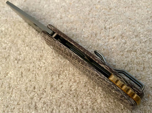 Fox Baby Core Micarta pocket knife, view 3