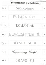 Engraving per letter on pewter item