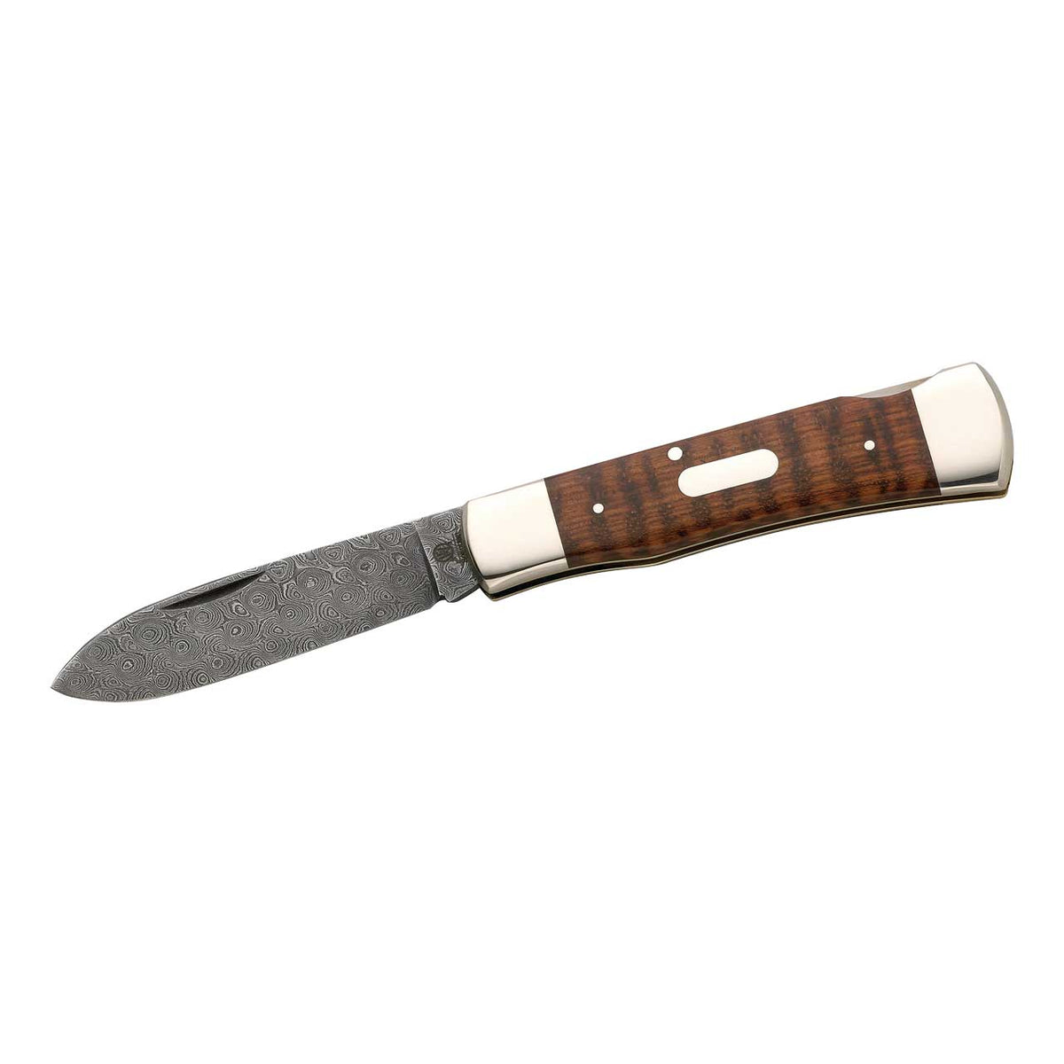 Damascus knife Hartkopf Rosendamast snakewood