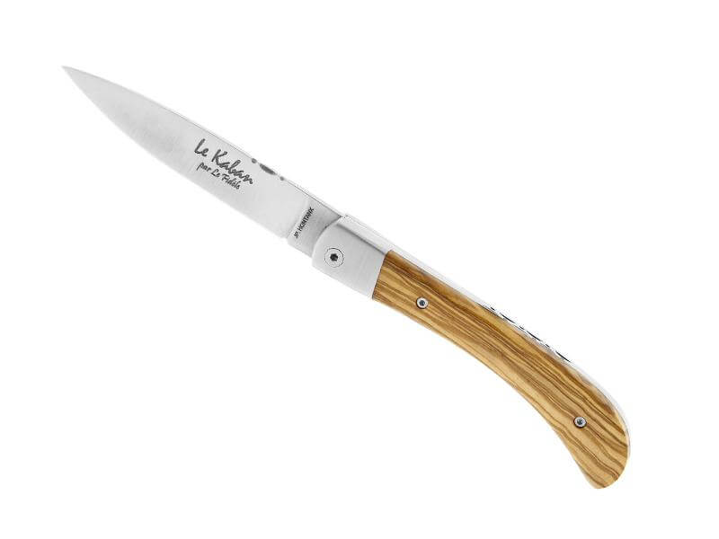Le Kaban regional knife from Thiers, olive wood