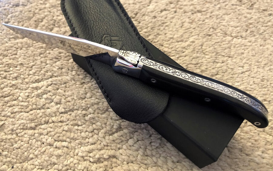 Laguiole knife Dozorme Secret ebony, view 2