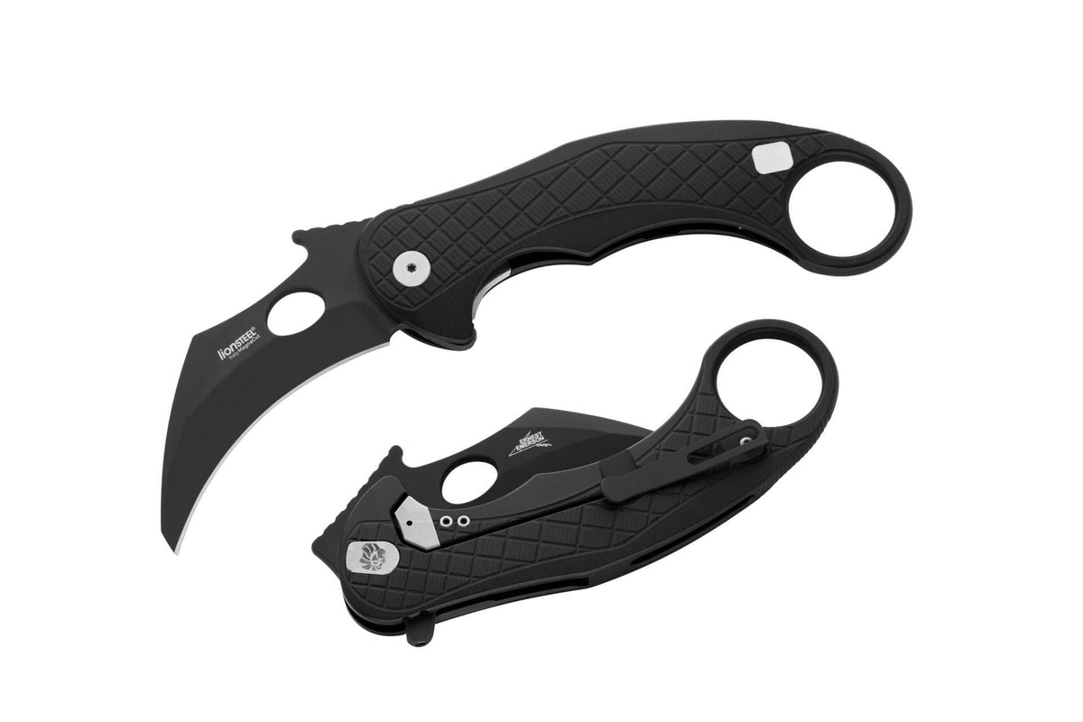 Couteau de poche Lion Steel L.E.One noir