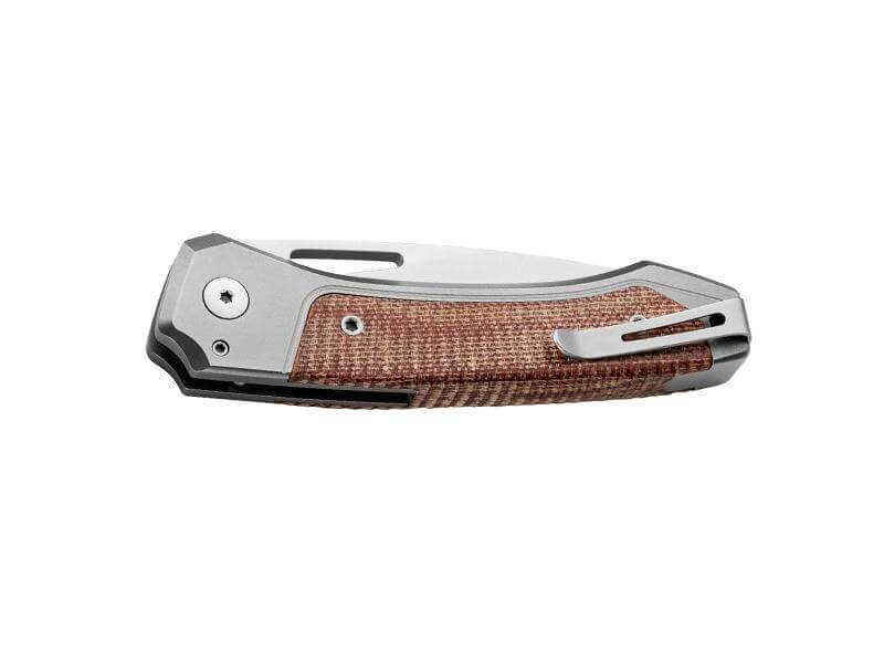 Couteau de poche Lion Steel Twain micarta vert, vue 2